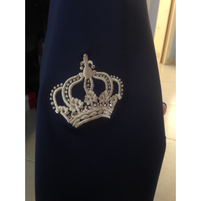 Veste de concours Equi-Theme Soft Cristal bleu marine/or