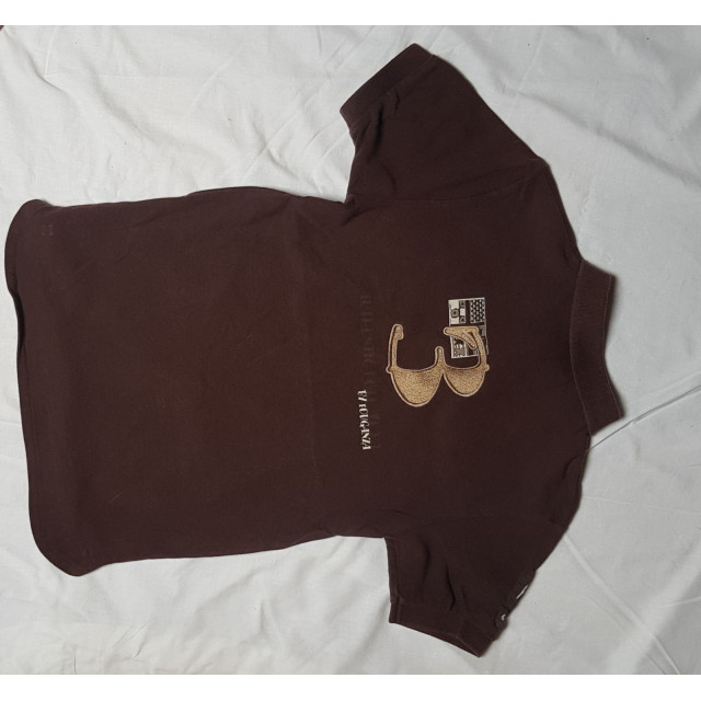 Polo Fouganza marron taille 12 ans
