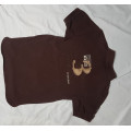 Polo Fouganza marron taille 12 ans