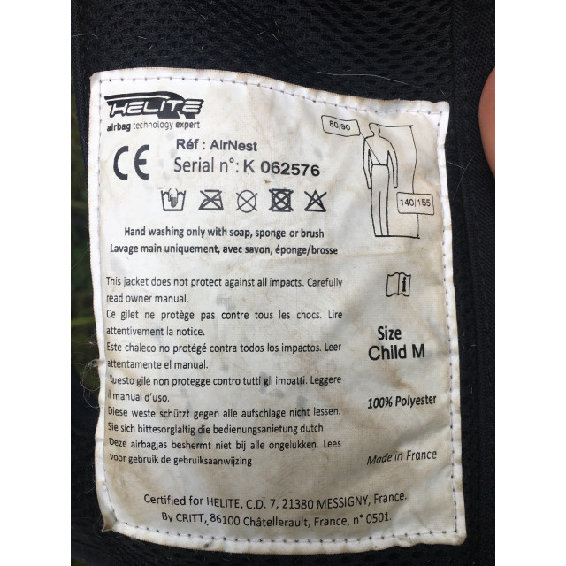 Gilet air bag