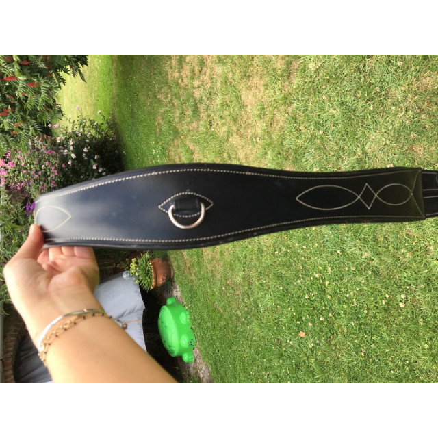 Sangle en cuir noire