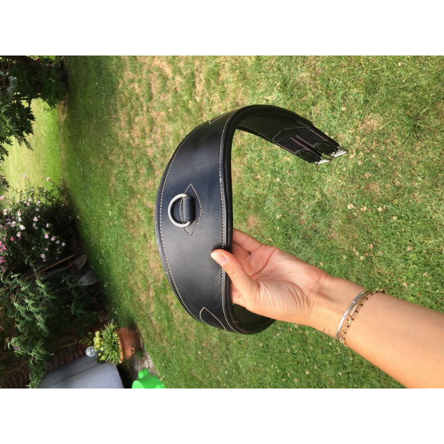 Sangle en cuir noire