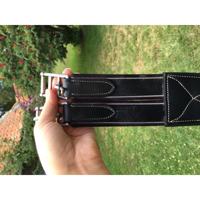 Sangle en cuir noire