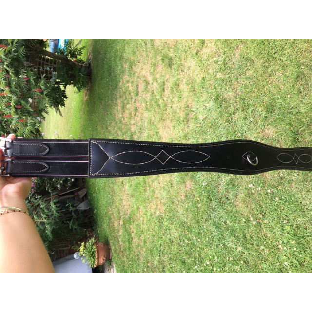 Sangle en cuir noire