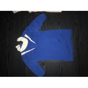 Polo manche 3/4 bleu roi