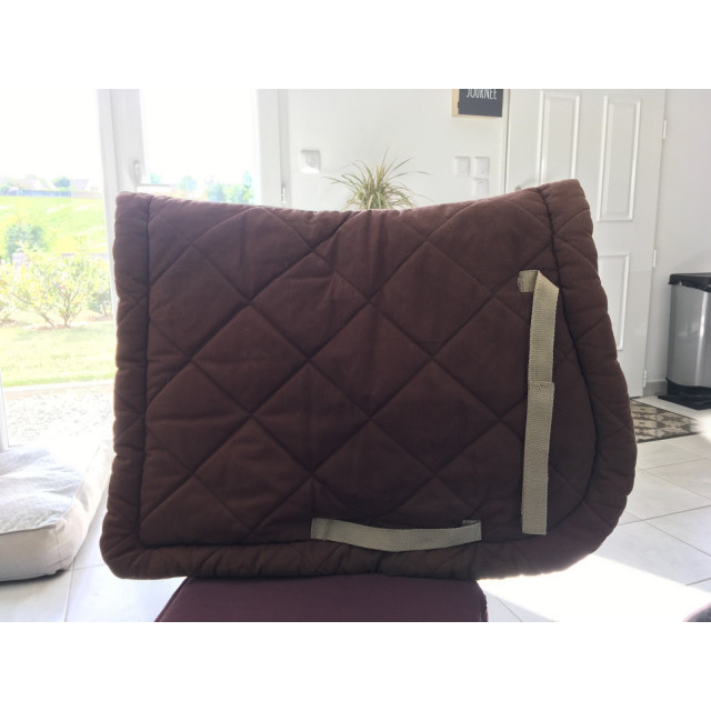 Tapis Equithème marron / beige taille cheval