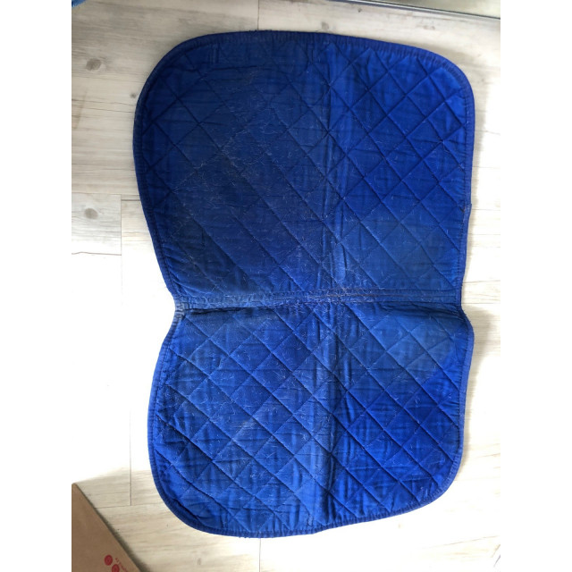 Tapis bleu roi poney