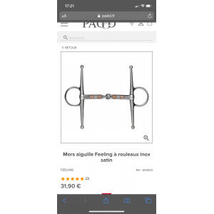 Mors aiguilles avec roulettes en cuivre