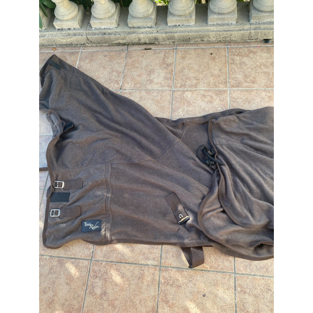 couverture polaire marron