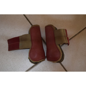 guetres rouges pour poney