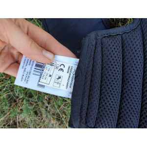 Protection dorsale safety noire taille M fouganza