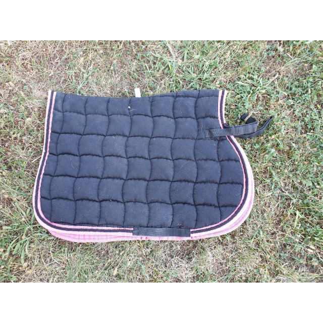 Tapis mixte performance noir gallon rose taille cheval