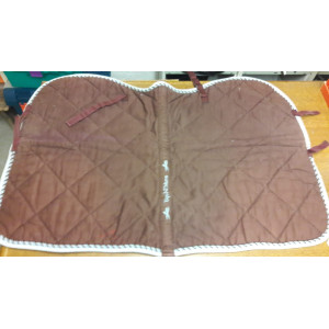 Tapis cheval marron et bleu Equithème