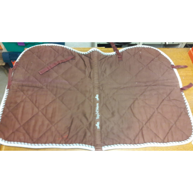 Tapis cheval marron et bleu Equithème