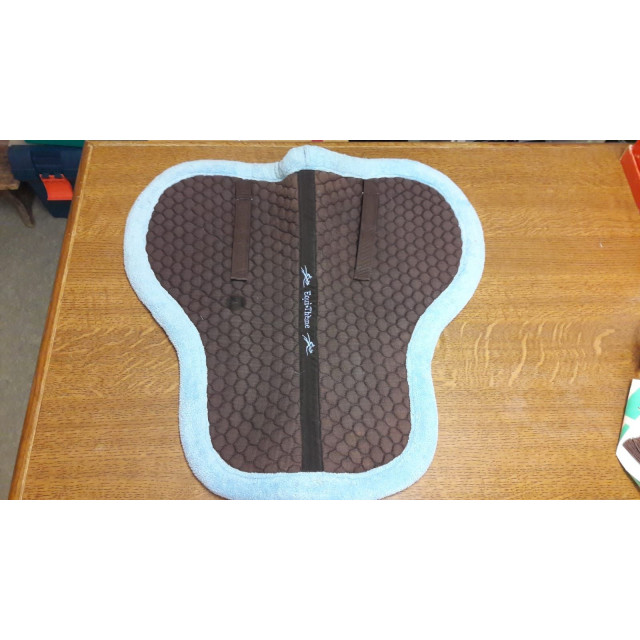 Amortisseur cheval marron et bleu Equithème