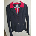 Veste Penelope Leprevost marine col rouge