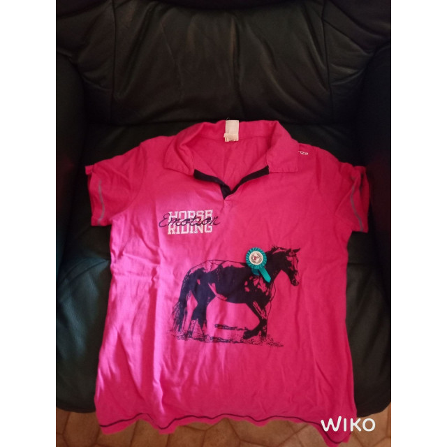 2 Polos équitation fille fouganza