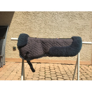 Amortisseur mouton véritable Golden horse gris/bleu marine