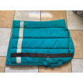 Tapis équitheme bleu turquoise