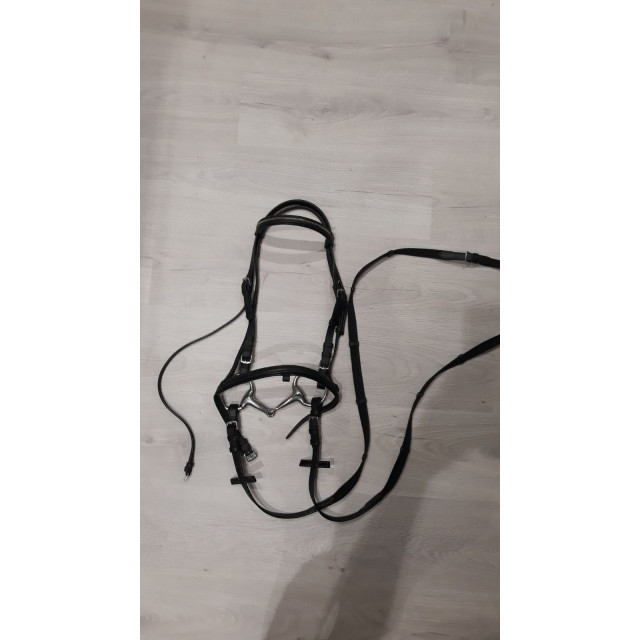 Filet cuir noir taille poney