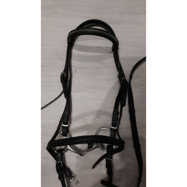 Filet cuir noir taille poney