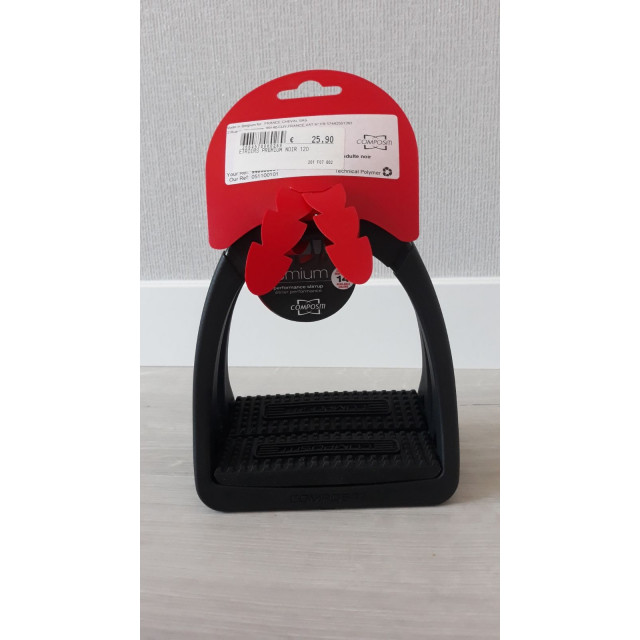 Étriers Compositi premium noir taille adulte