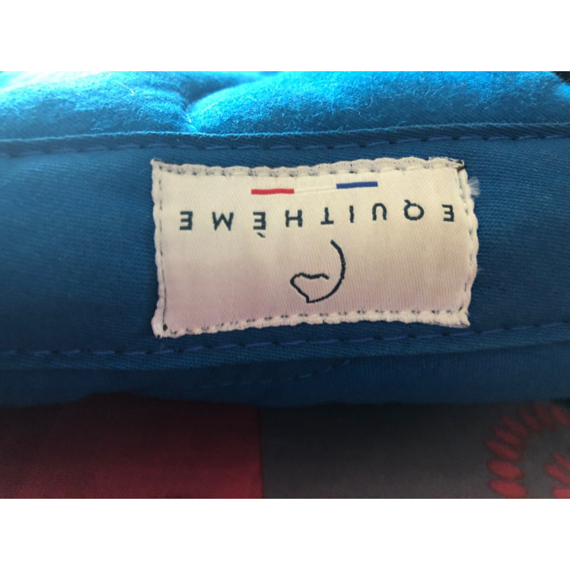 amortisseur equithème bleu roi fourré