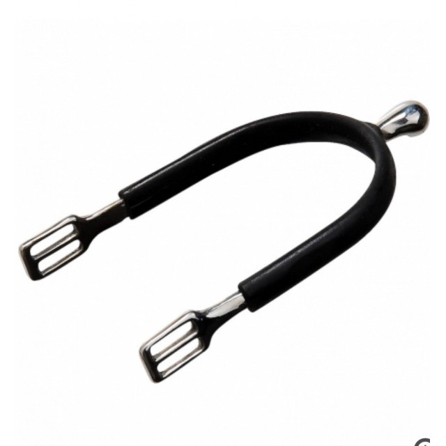 Éperons Feeling Polo inox gainé caoutchouc