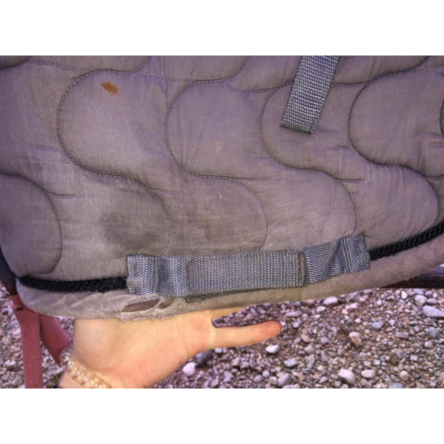 Tapis Lami-cell gris cordelette noir