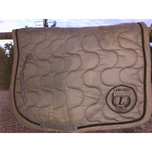 Tapis Lami-cell gris cordelette noir