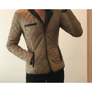 Veste matelassée réversible bronze / noire