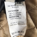 Veste matelassée réversible bronze / noire