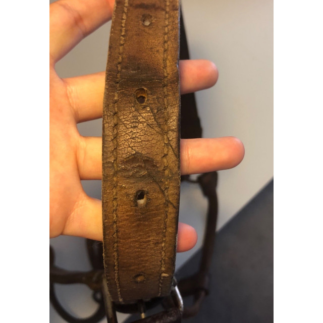 Licol en cuir vintage