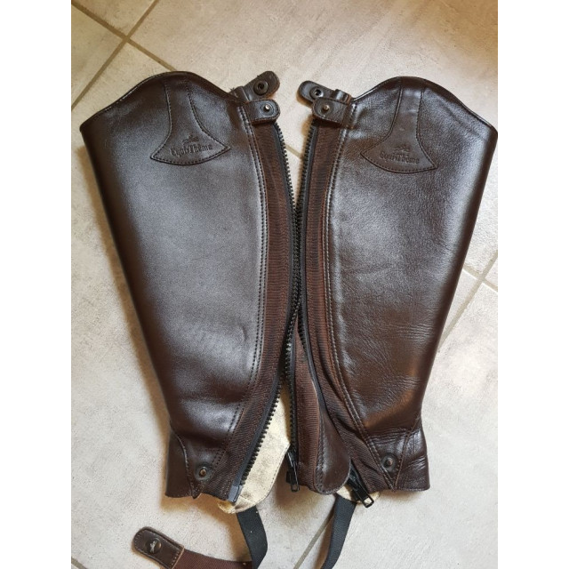 Chaps en cuir havane taille S