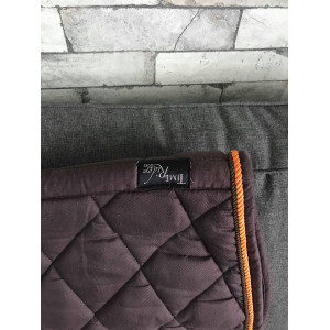 Tapis mixte CSO Time Rider Sports marron et liseré orange taille cheval full