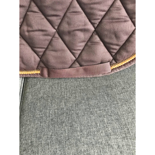 Tapis mixte CSO Time Rider Sports marron et liseré orange taille cheval full