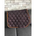Tapis mixte CSO Time Rider Sports marron et liseré orange taille cheval full