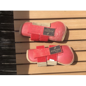 Ensemble guêtres + protège boulets Norton rouge