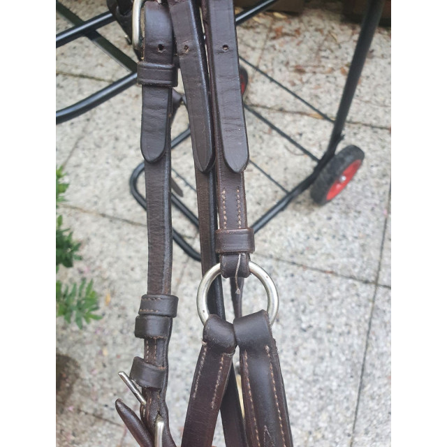 filet muserolle croisée  marron avec moumoute taille COB