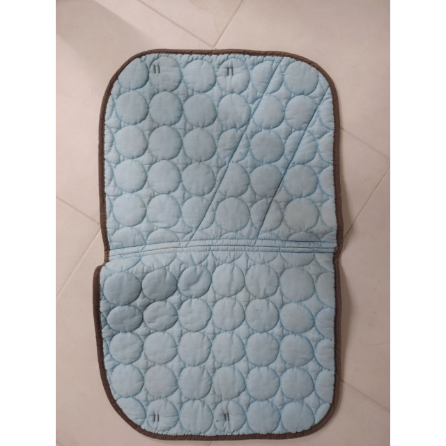 Tapis bleu et marron Fouganza