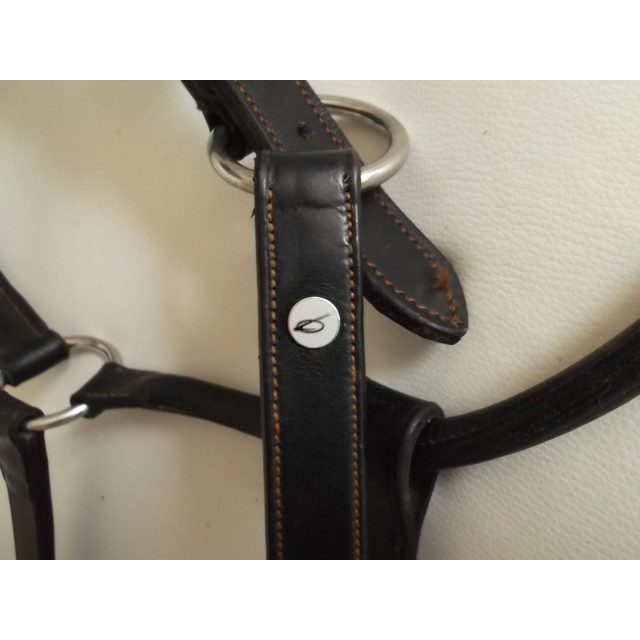 licol en cuir surpiqué et doublé Lami-Cell