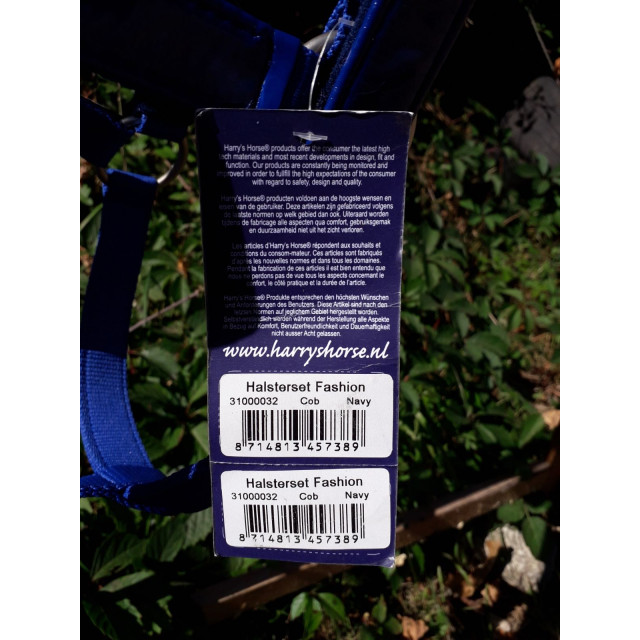 Licol bleu roi taille cob