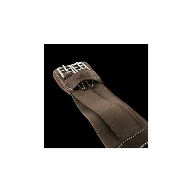 Sangle courte havane élastique CWD