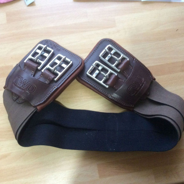 Sangle courte havane élastique CWD