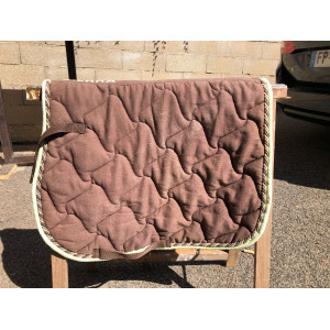 Tapis de selle SIERRA marron et vert anis