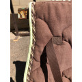 Tapis de selle SIERRA marron et vert anis
