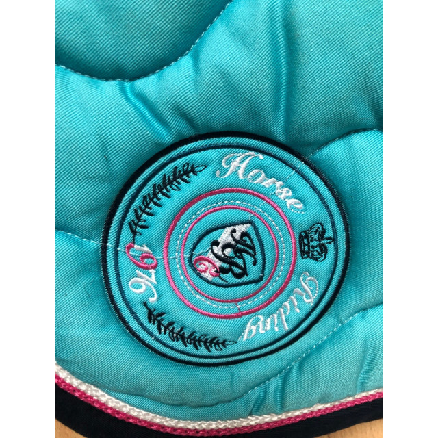 Tapis turquoise Fouganza