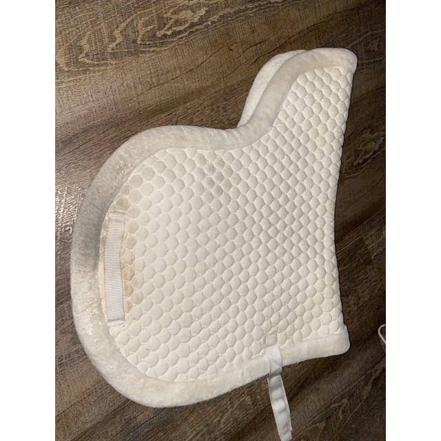 Tapis forme de selle blanc