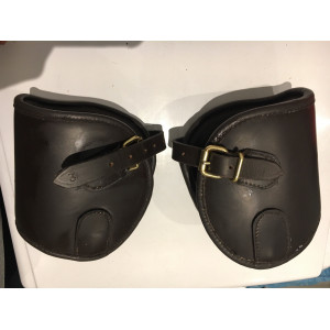 Protèges boulets cuir marron DMH