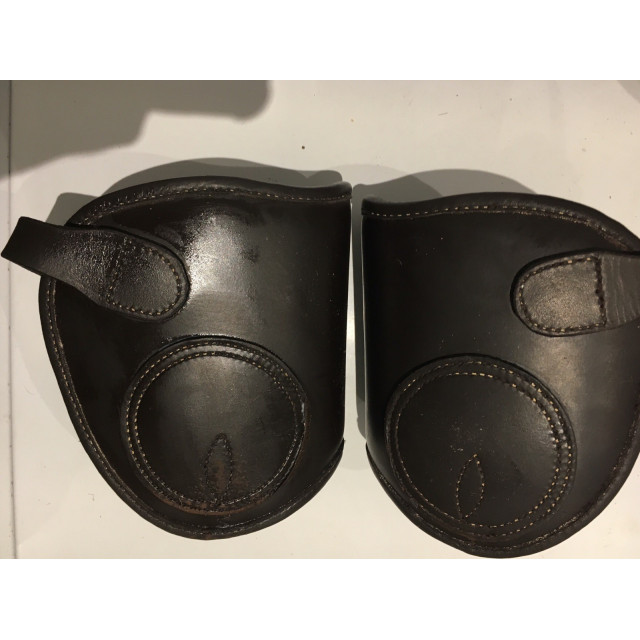 Protèges boulets cuir marron DMH